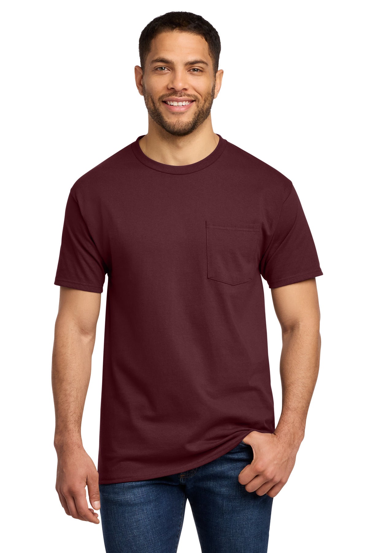 Port & Co Essential Pocket Tee. PC61P
