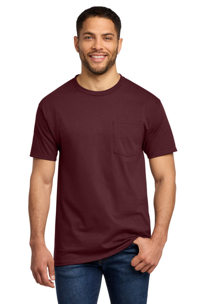 Port & Co Essential Pocket Tee. PC61P