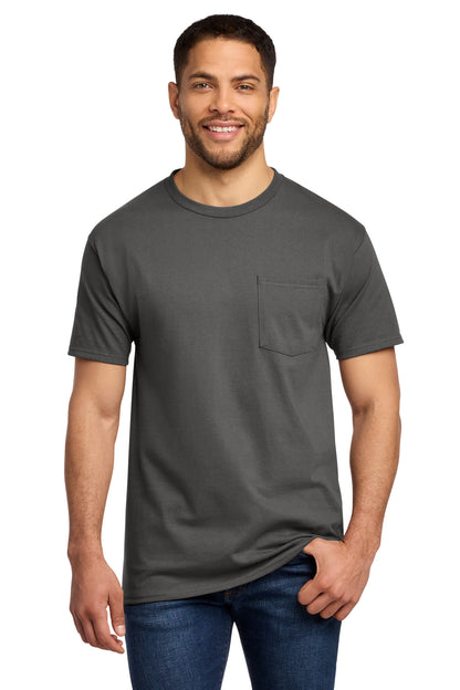 Port & Co Essential Pocket Tee. PC61P