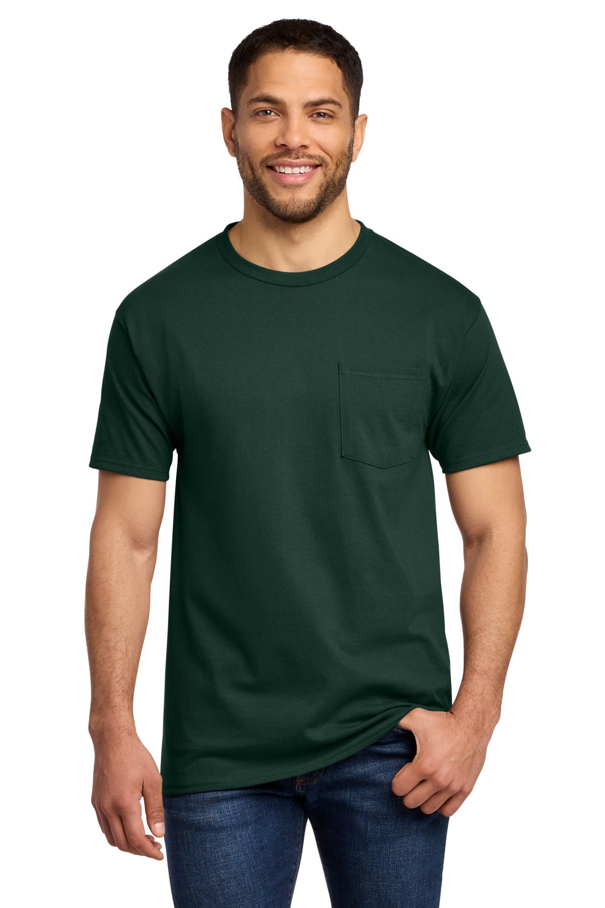 Port & Co Essential Pocket Tee. PC61P