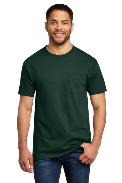 Port & Co Essential Pocket Tee. PC61P