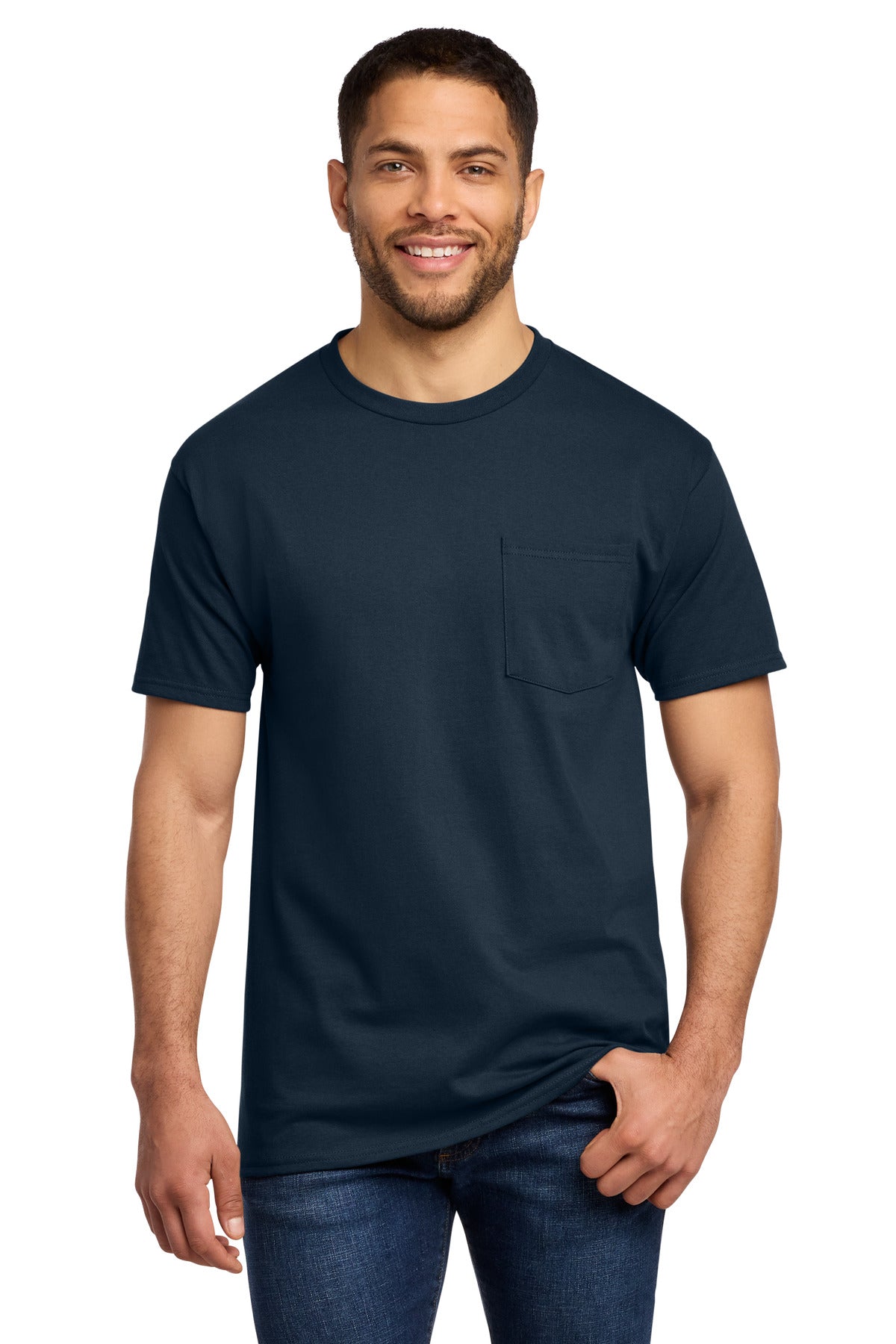 Port & Co Essential Pocket Tee. PC61P