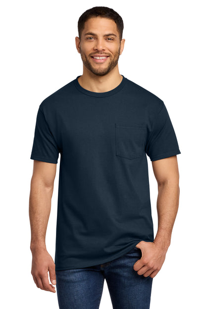 Port & Co Essential Pocket Tee. PC61P