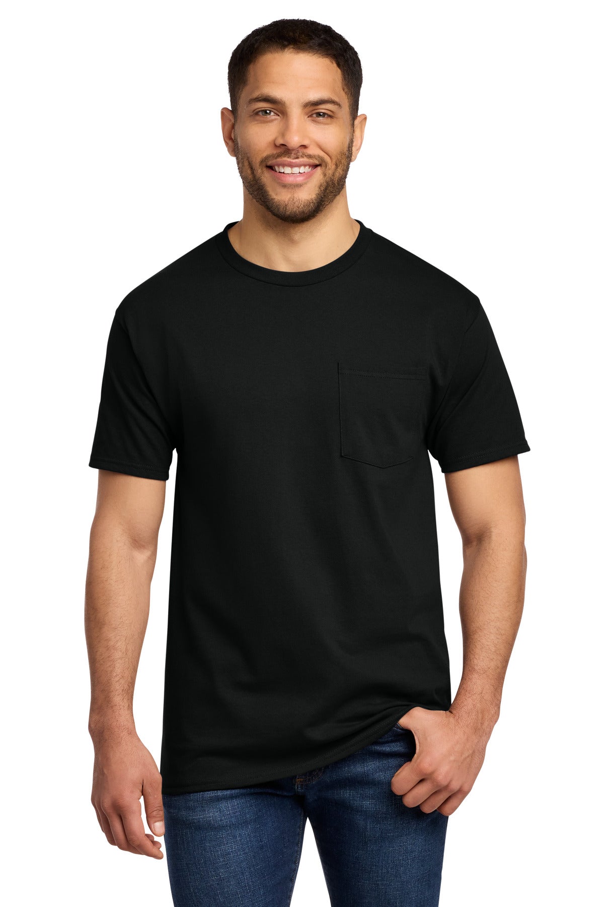 Port & Co Essential Pocket Tee. PC61P