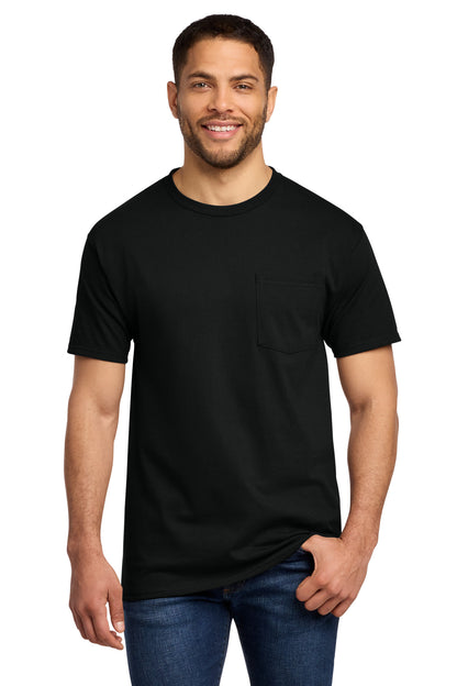Port & Co Essential Pocket Tee. PC61P