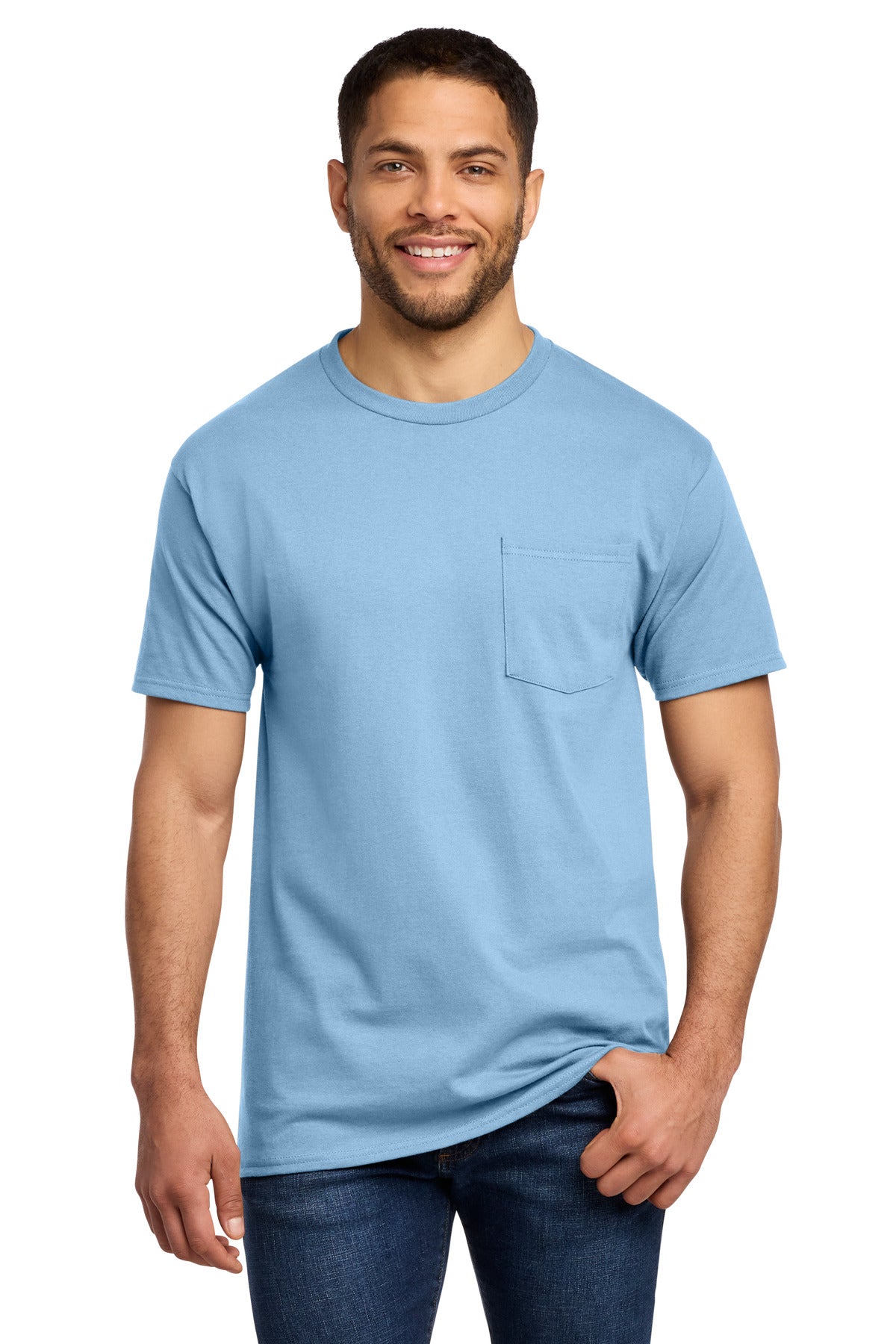 Port & Co Essential Pocket Tee. PC61P