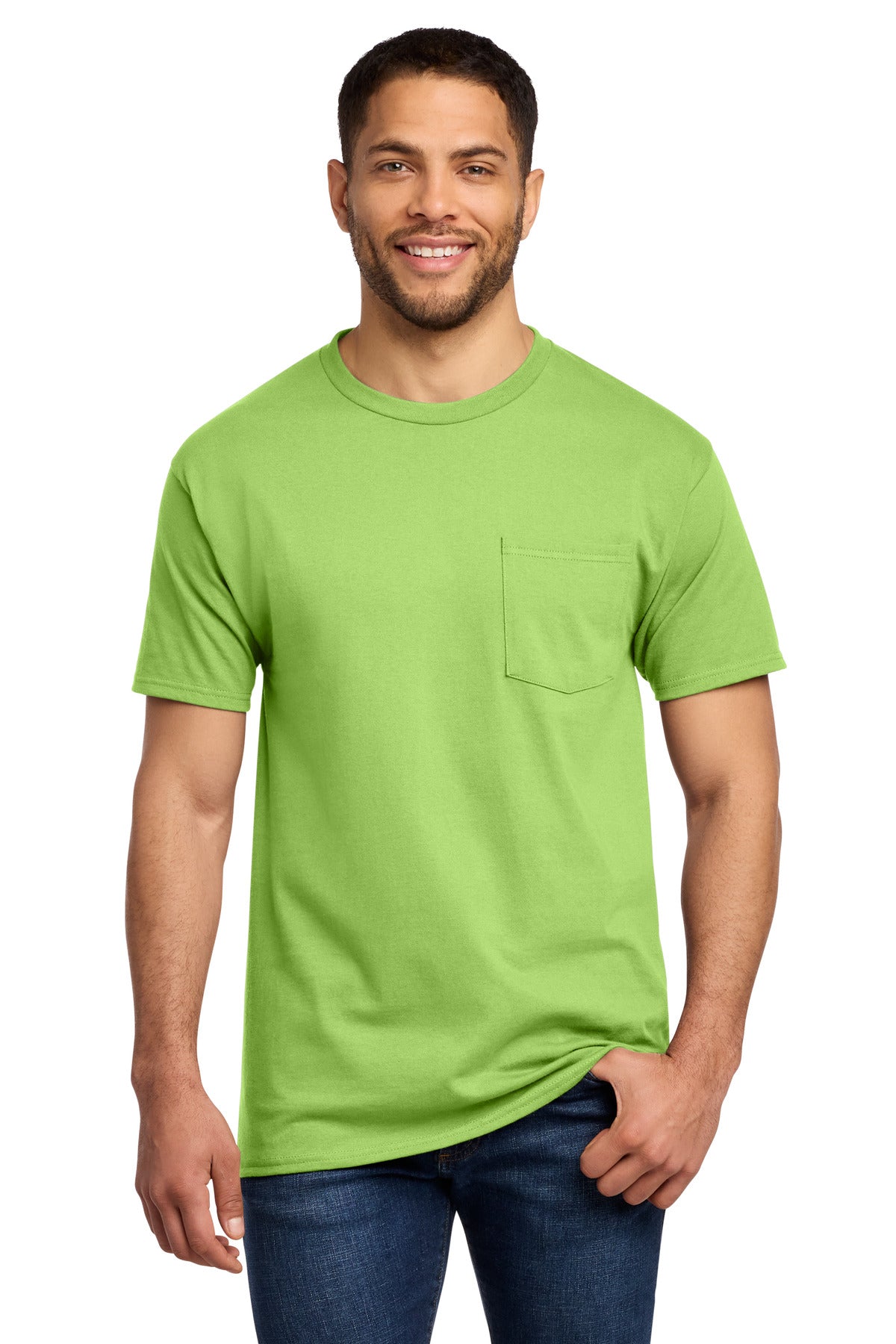 Port & Co Essential Pocket Tee. PC61P