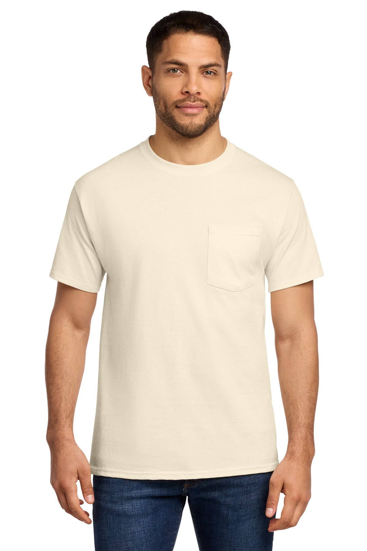 Port & Co Essential Pocket Tee. PC61P