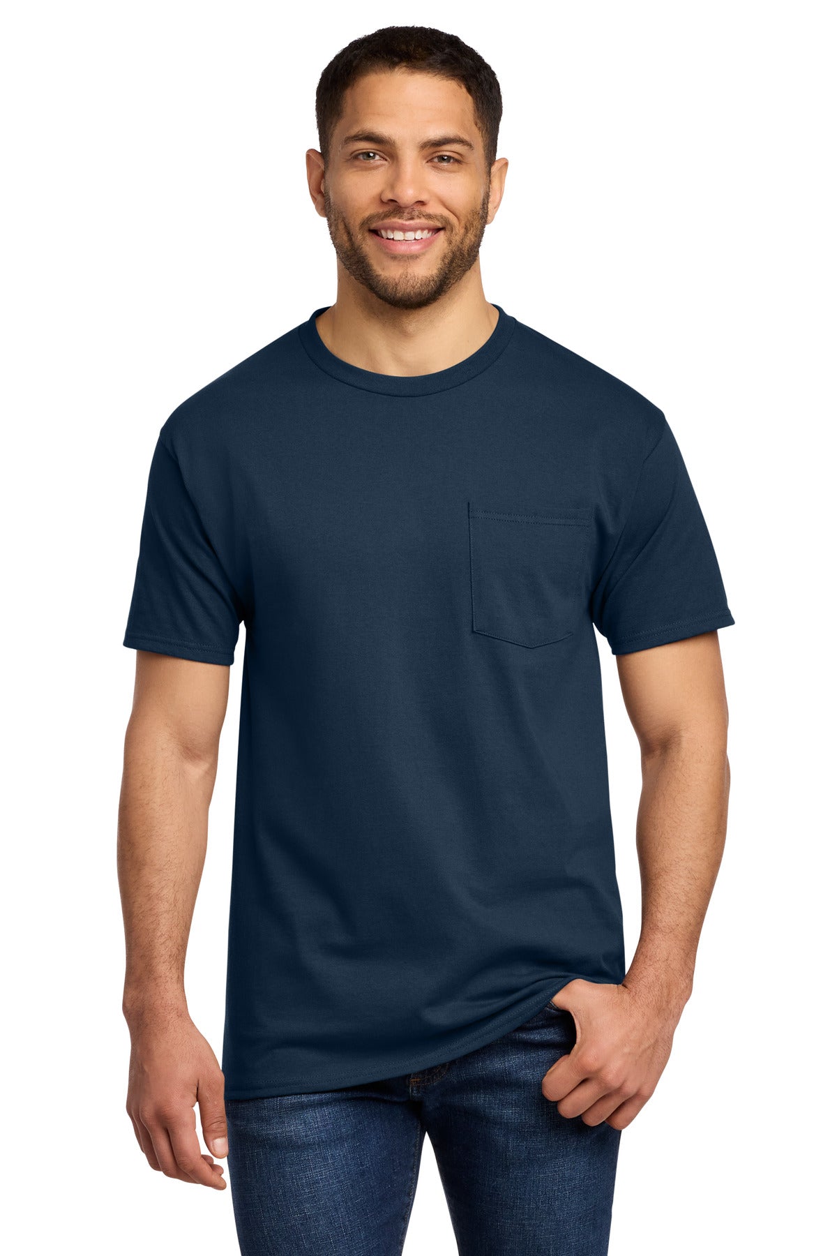 Port & Co Essential Pocket Tee. PC61P