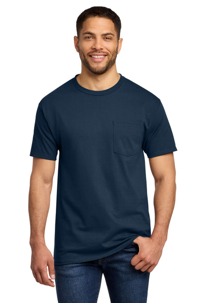 Port & Co Essential Pocket Tee. PC61P