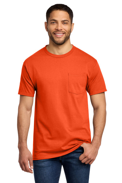 Port & Co Essential Pocket Tee. PC61P