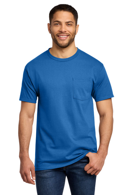 Port & Co Essential Pocket Tee. PC61P