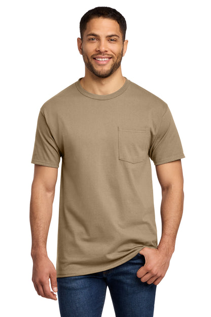 Port & Co Essential Pocket Tee. PC61P