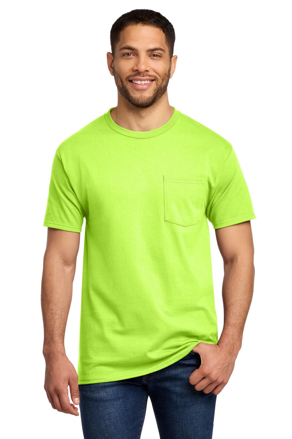 Port & Co Essential Pocket Tee. PC61P