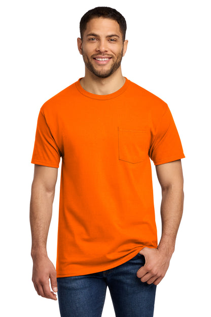 Port & Co Essential Pocket Tee. PC61P