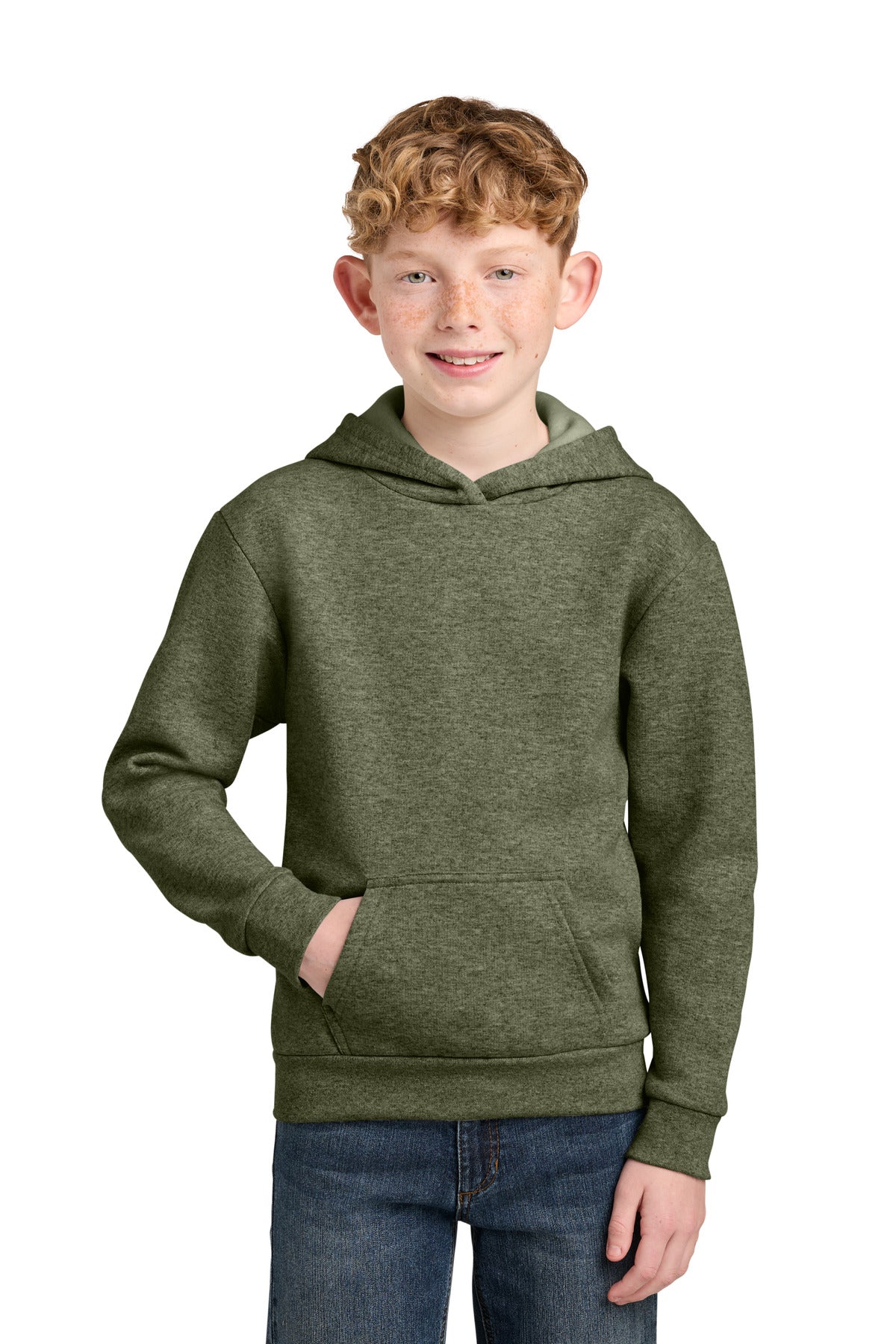Port & Co Youth Easy Fleece Pullover Hooded Sweatshirt PC68YH