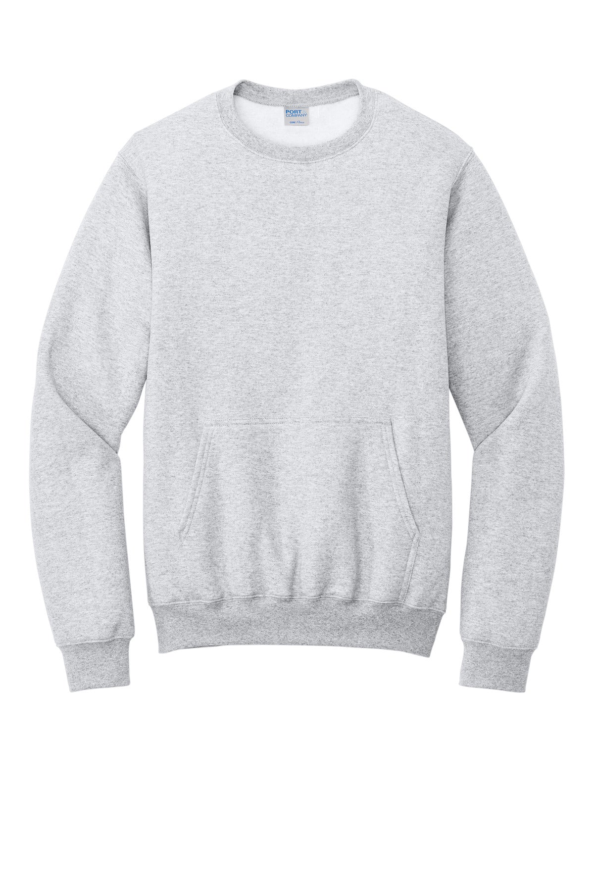 Port & Co Core Fleece Crewneck Pocket Sweatshirt PC78PKT