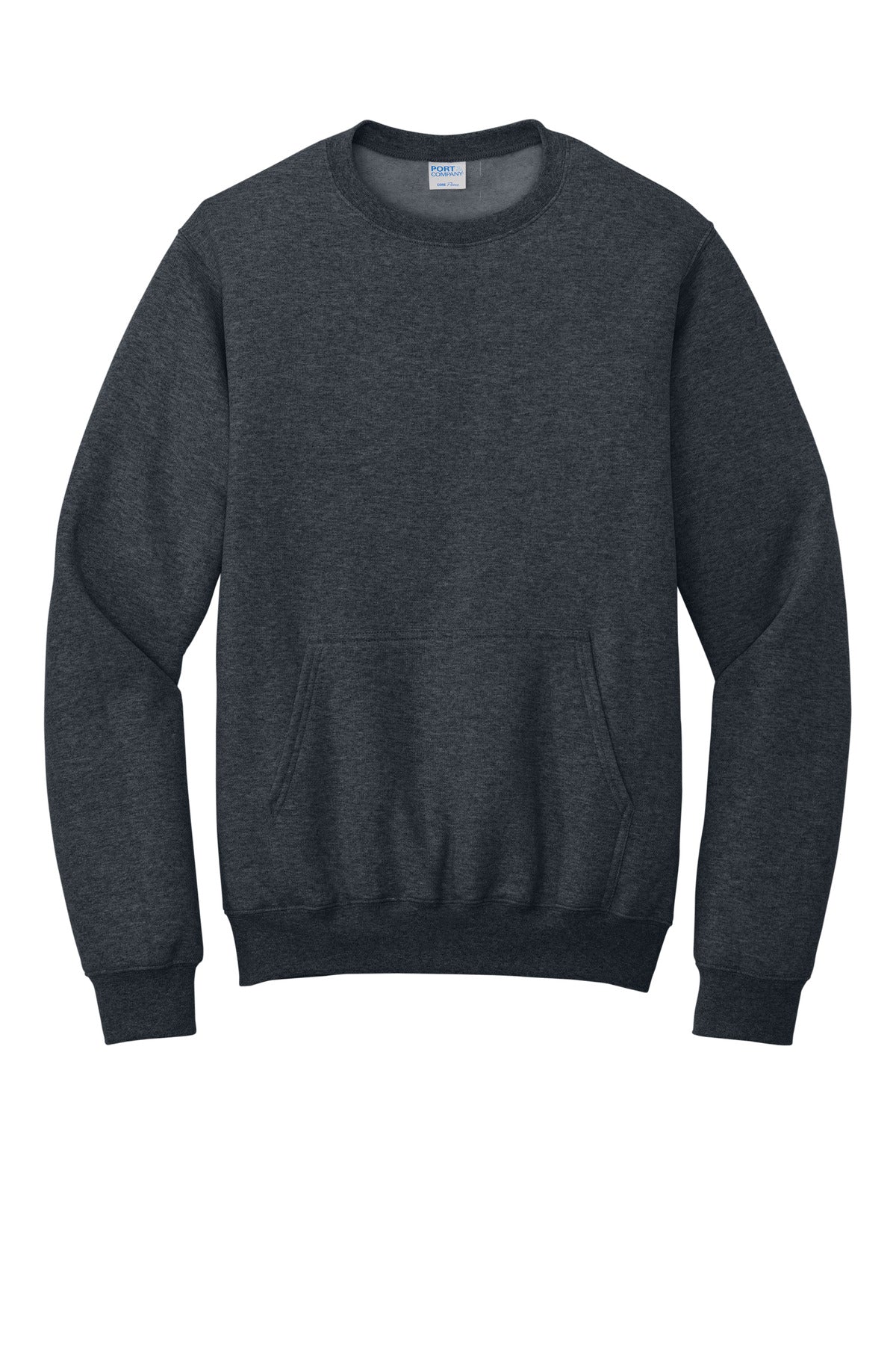 Port & Co Core Fleece Crewneck Pocket Sweatshirt PC78PKT