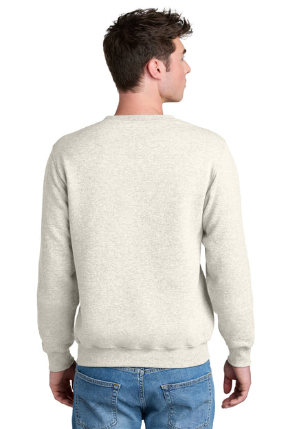 Port & Co Core Fleece Crewneck Pocket Sweatshirt PC78PKT