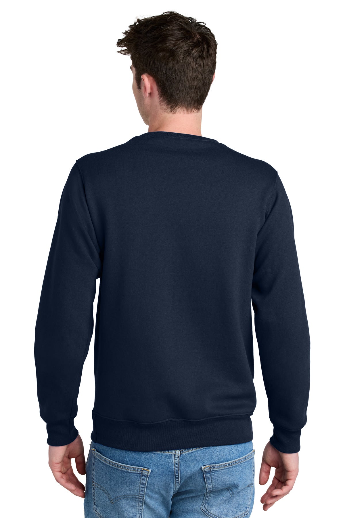 Port & Co Core Fleece Crewneck Pocket Sweatshirt PC78PKT
