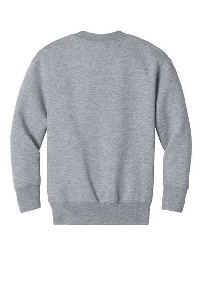 Port & Co Youth Core Fleece Crewneck Pocket Sweatshirt PC78YPKT