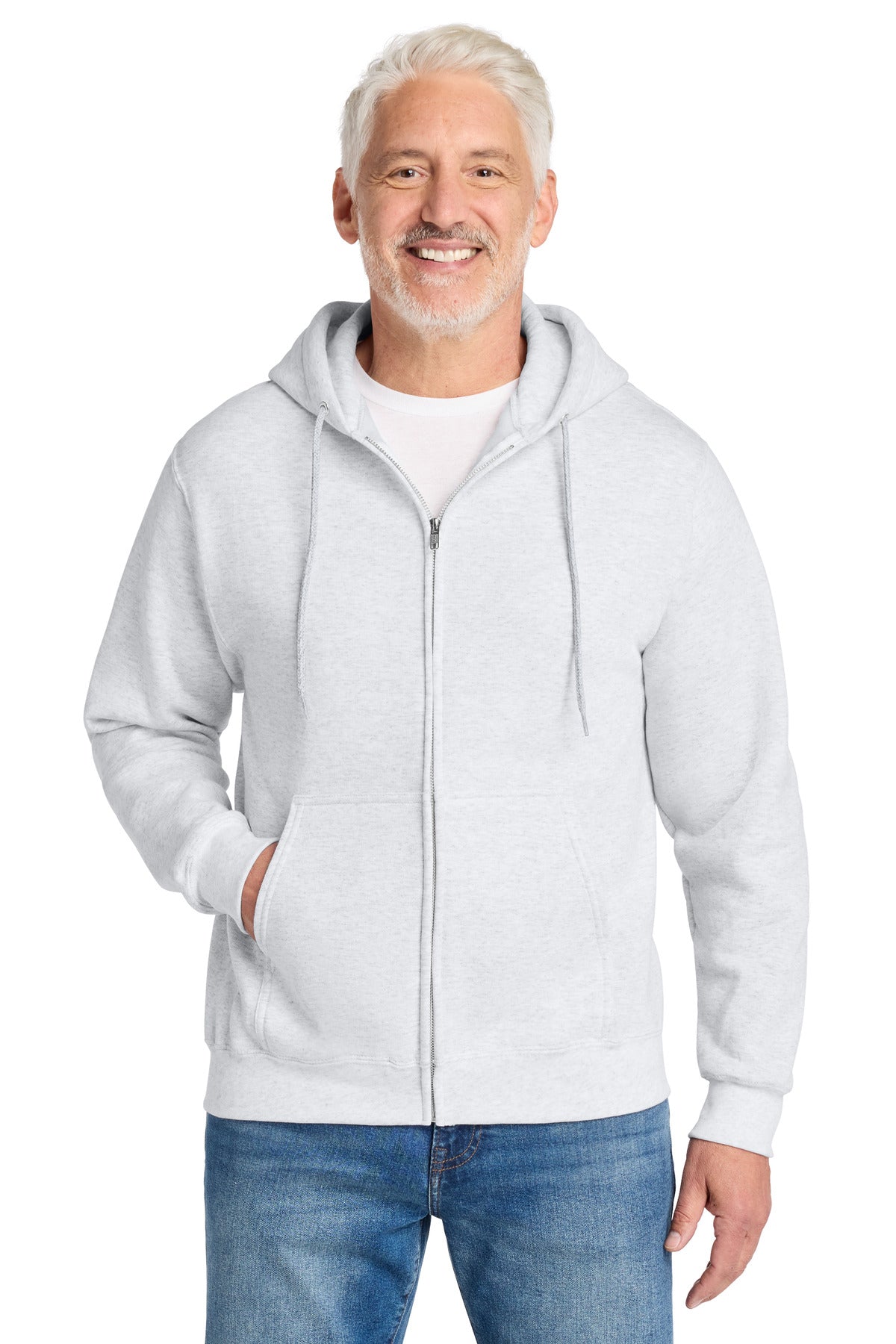 Port & Co Core Fleece Full-Zip Hooded Sweatshirt. PC78ZH
