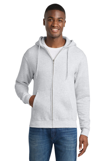 Port & Co Core Fleece Full-Zip Hooded Sweatshirt. PC78ZH