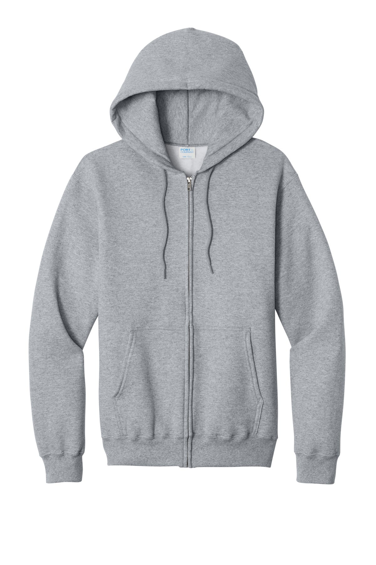 Port & Co Core Fleece Full-Zip Hooded Sweatshirt. PC78ZH