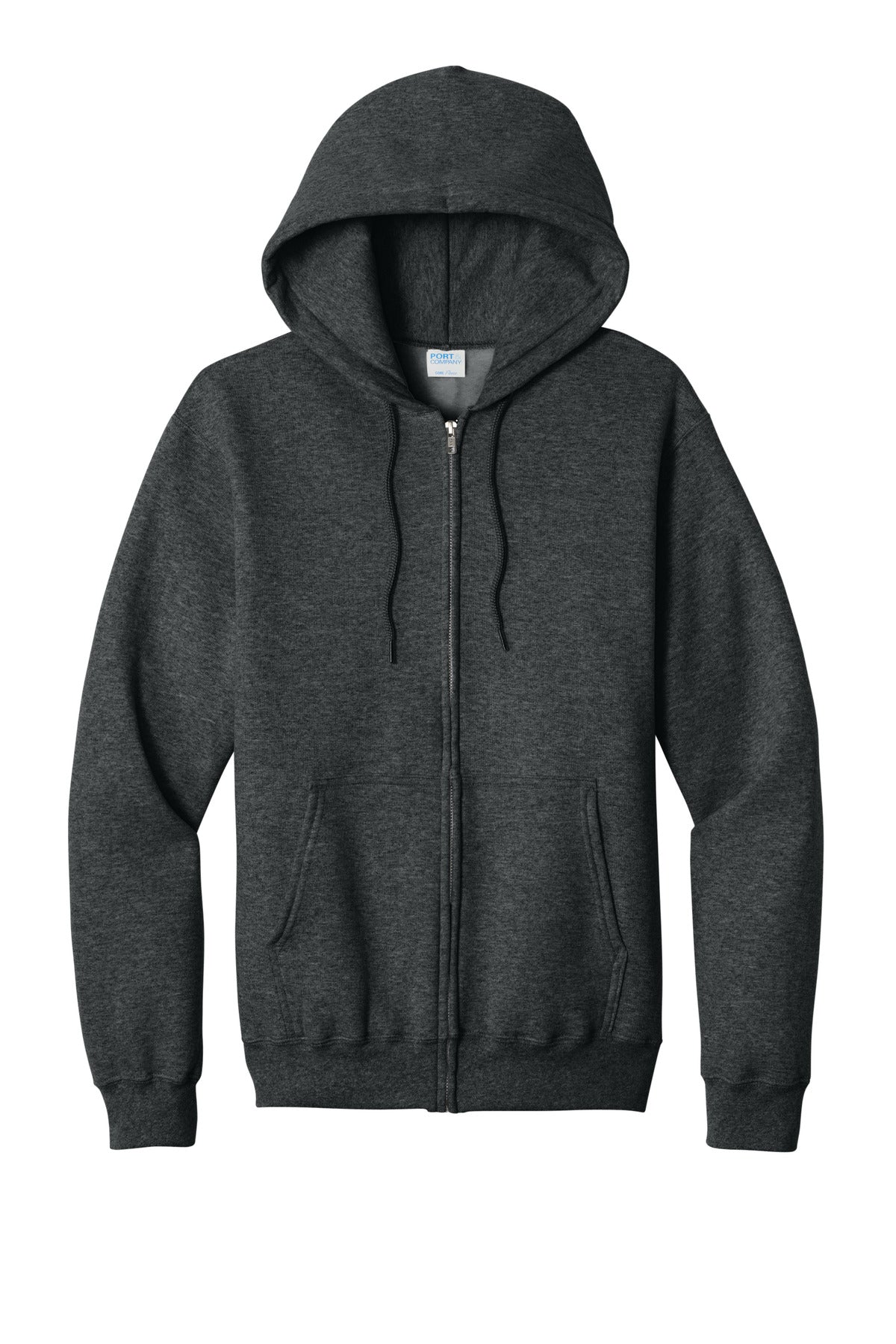 Port & Co Core Fleece Full-Zip Hooded Sweatshirt. PC78ZH