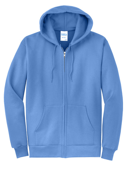 Port & Co Core Fleece Full-Zip Hooded Sweatshirt. PC78ZH