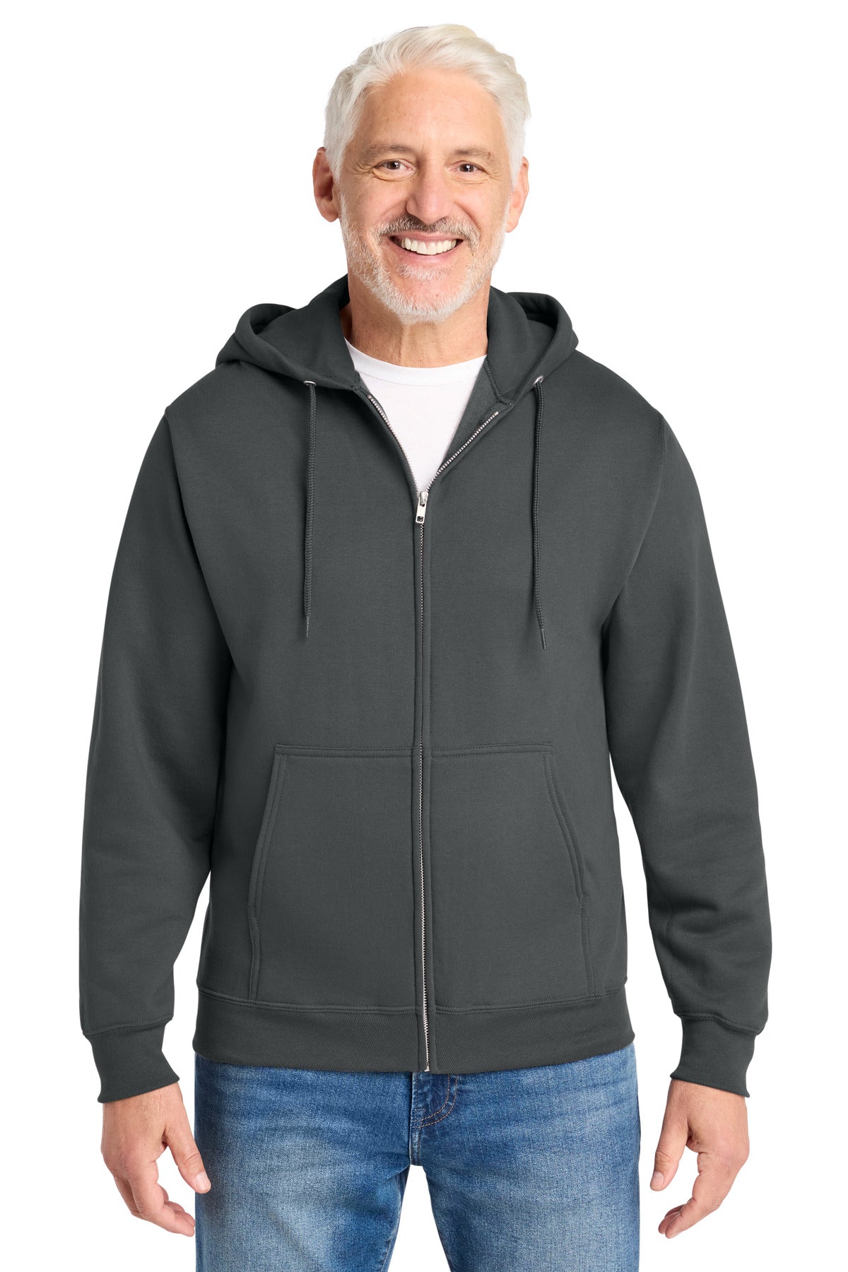 Port & Co Core Fleece Full-Zip Hooded Sweatshirt. PC78ZH