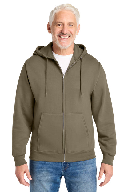 Port & Co Core Fleece Full-Zip Hooded Sweatshirt. PC78ZH