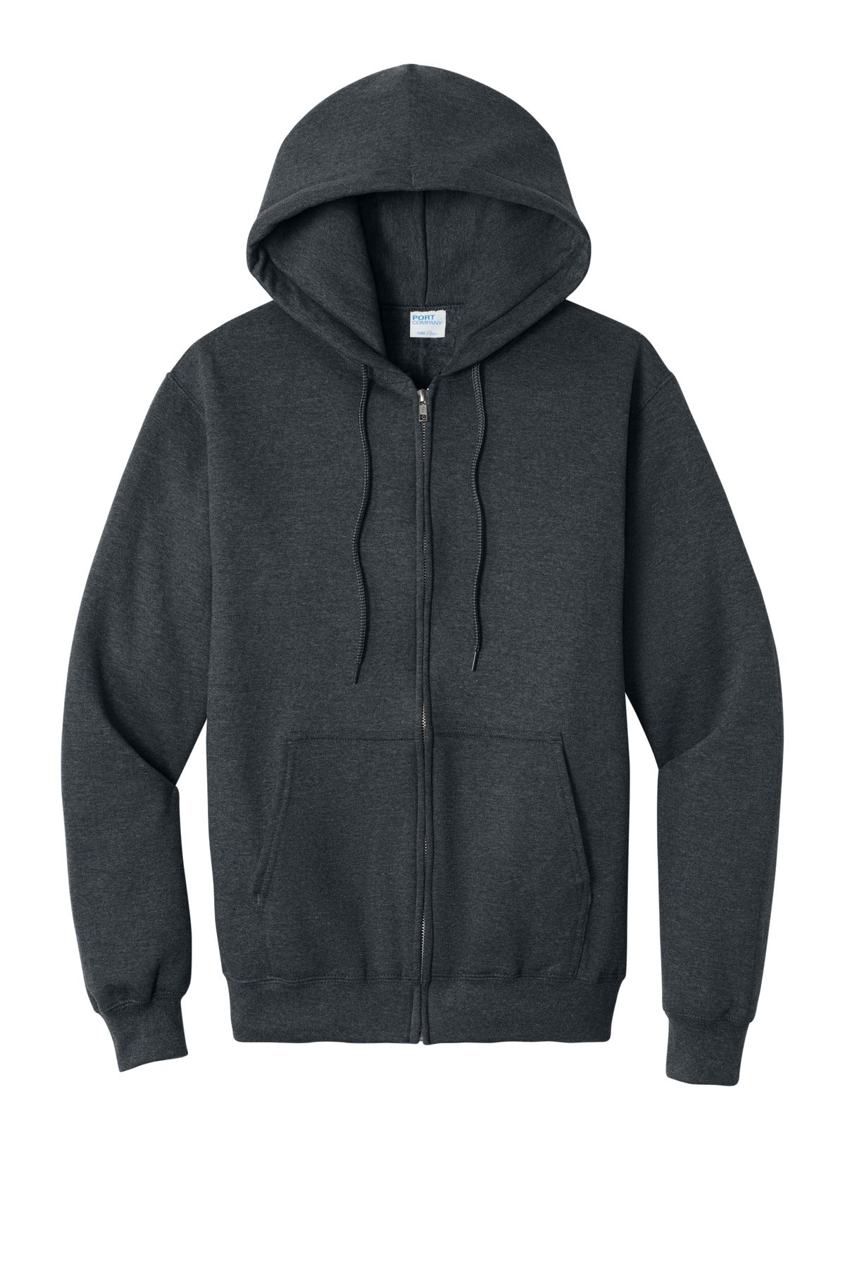 Port & Co Core Fleece Full-Zip Hooded Sweatshirt. PC78ZH