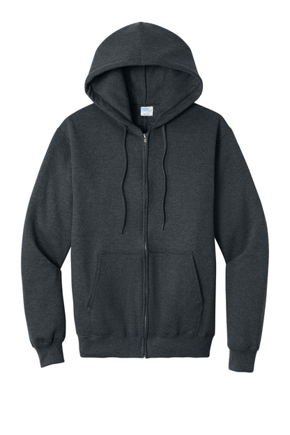 Port & Co Core Fleece Full-Zip Hooded Sweatshirt. PC78ZH