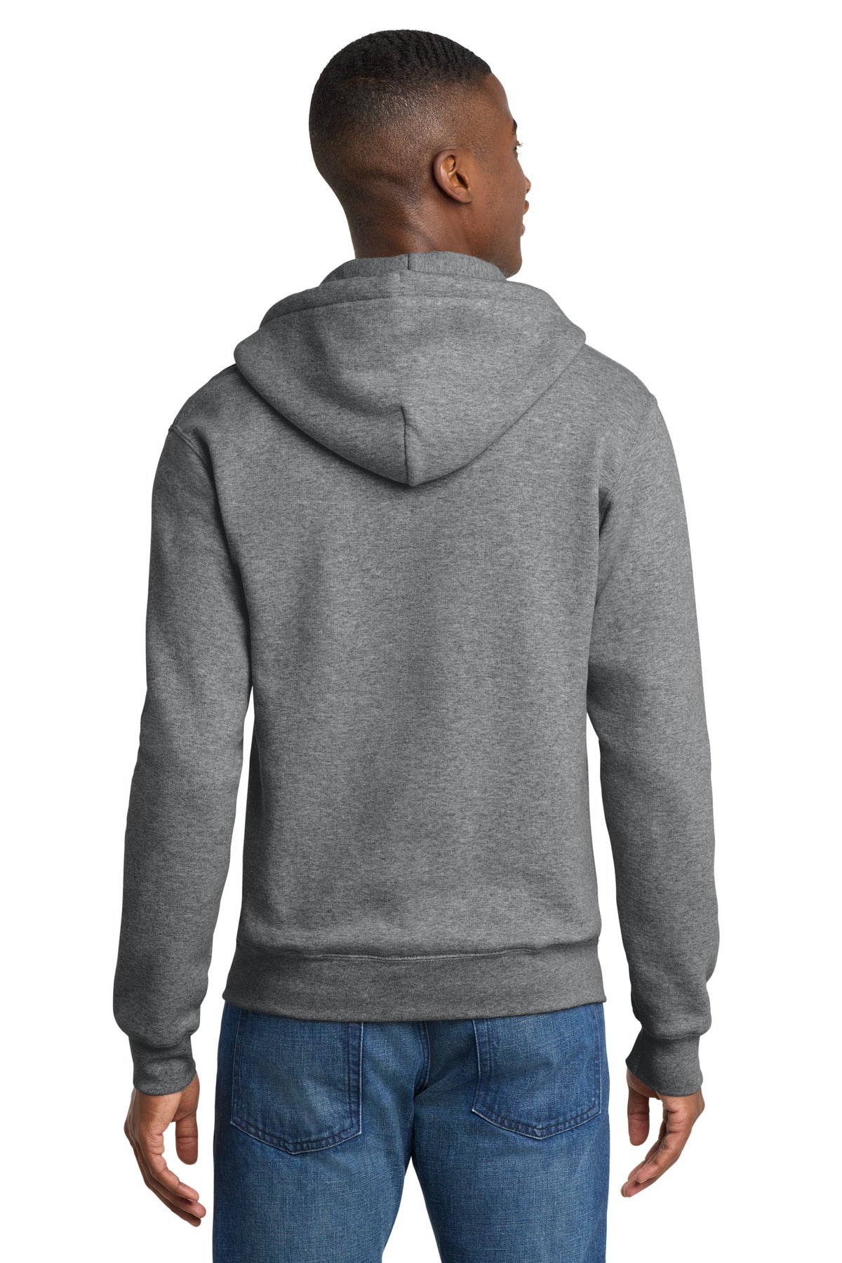 Port & Co Core Fleece Full-Zip Hooded Sweatshirt. PC78ZH