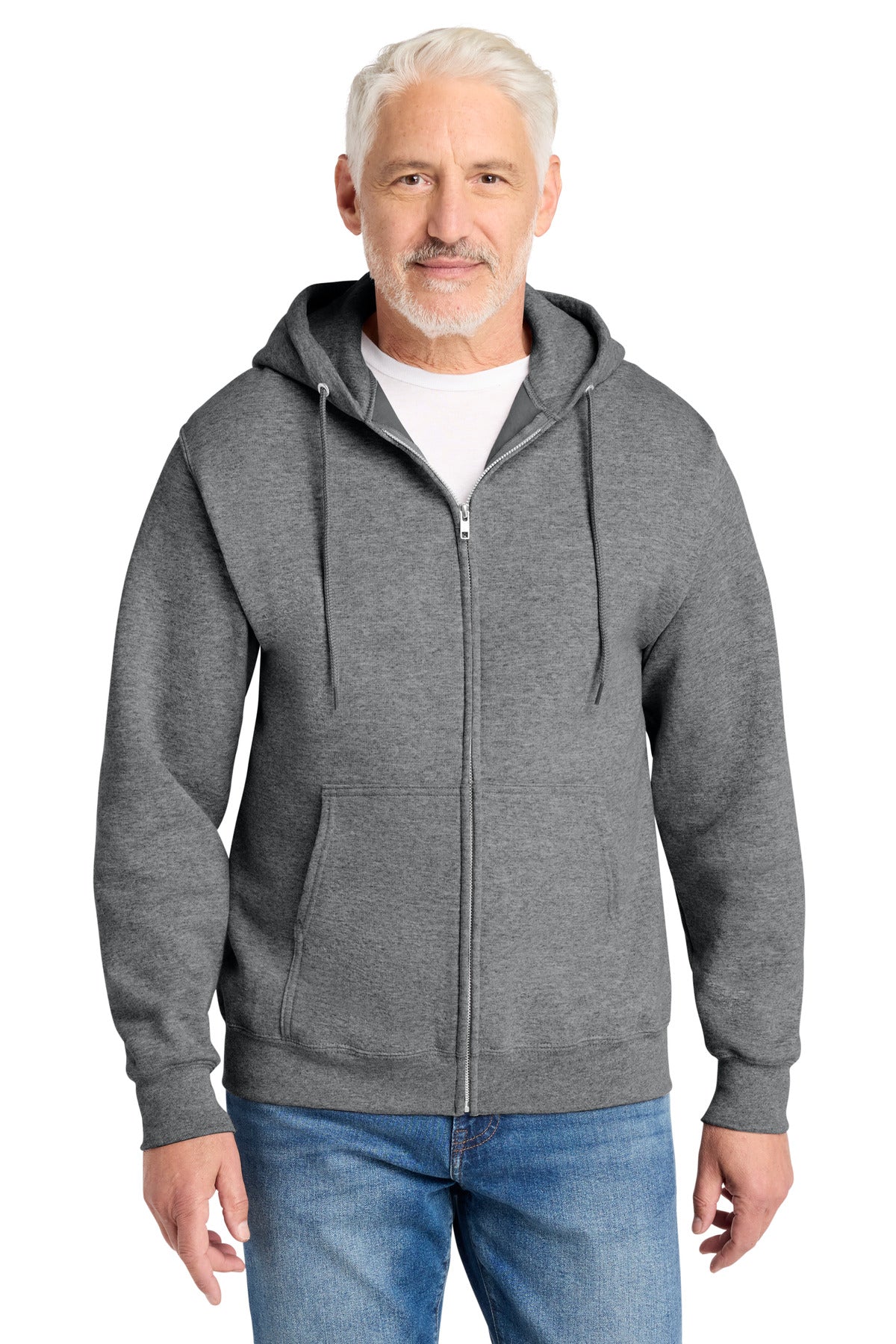 Port & Co Core Fleece Full-Zip Hooded Sweatshirt. PC78ZH
