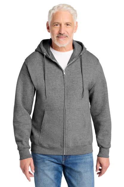 Port & Co Core Fleece Full-Zip Hooded Sweatshirt. PC78ZH