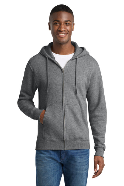Port & Co Core Fleece Full-Zip Hooded Sweatshirt. PC78ZH