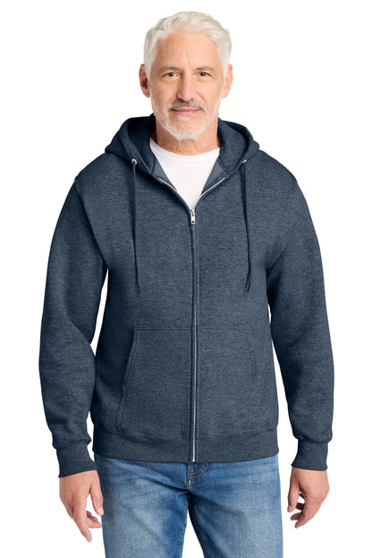 Port & Co Core Fleece Full-Zip Hooded Sweatshirt. PC78ZH