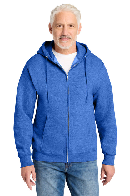 Port & Co Core Fleece Full-Zip Hooded Sweatshirt. PC78ZH