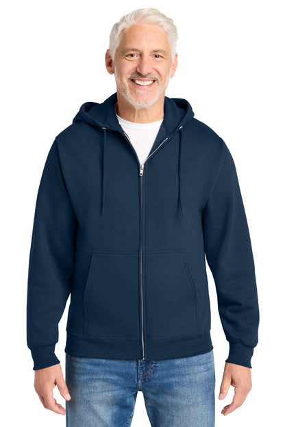 Port & Co Core Fleece Full-Zip Hooded Sweatshirt. PC78ZH