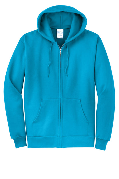 Port & Co Core Fleece Full-Zip Hooded Sweatshirt. PC78ZH