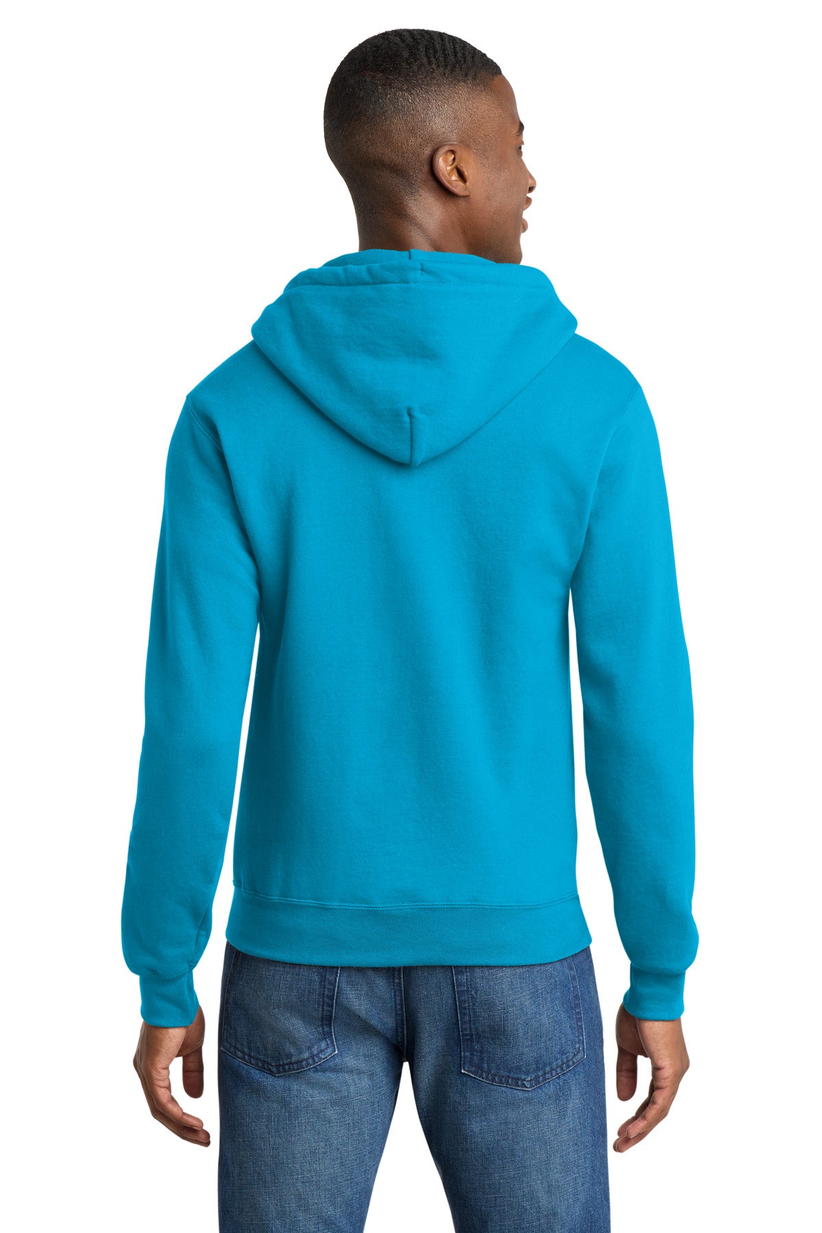 Port & Co Core Fleece Full-Zip Hooded Sweatshirt. PC78ZH