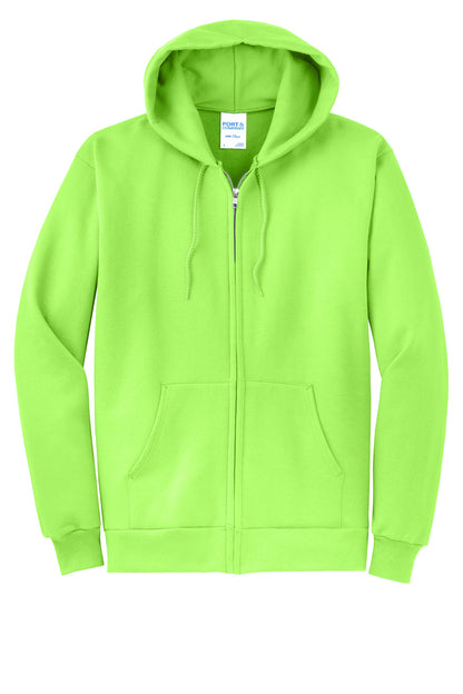 Port & Co Core Fleece Full-Zip Hooded Sweatshirt. PC78ZH