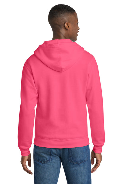 Port & Co Core Fleece Full-Zip Hooded Sweatshirt. PC78ZH