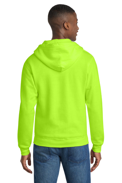 Port & Co Core Fleece Full-Zip Hooded Sweatshirt. PC78ZH