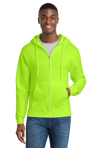 Port & Co Core Fleece Full-Zip Hooded Sweatshirt. PC78ZH