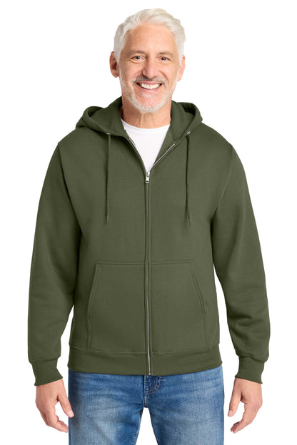 Port & Co Core Fleece Full-Zip Hooded Sweatshirt. PC78ZH