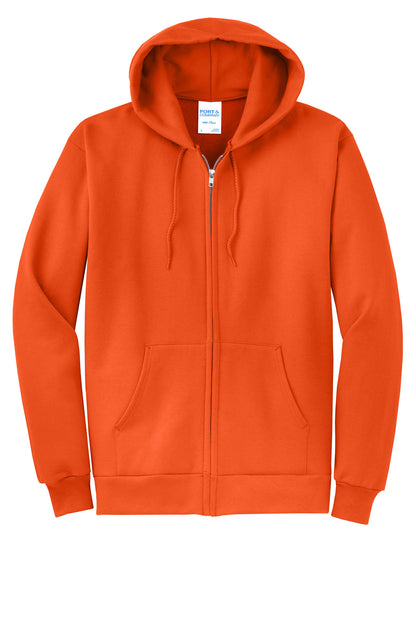 Port & Co Core Fleece Full-Zip Hooded Sweatshirt. PC78ZH