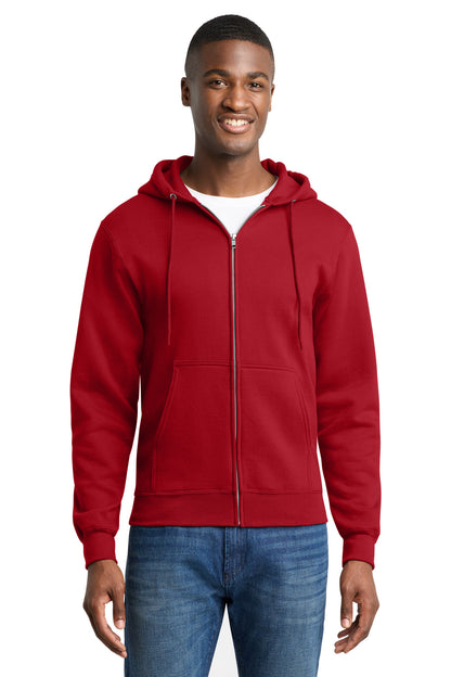 Port & Co Core Fleece Full-Zip Hooded Sweatshirt. PC78ZH